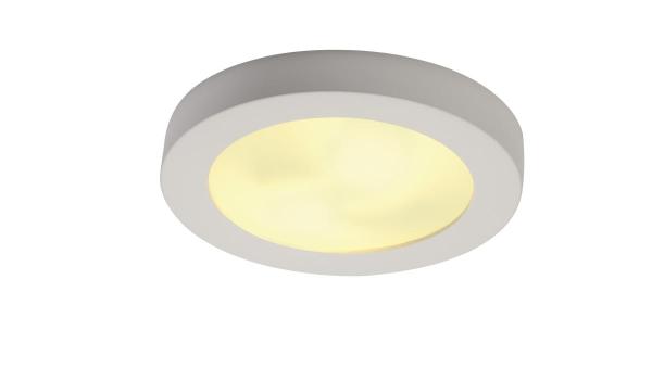 PLASTRA 105, Deckenleuchte, TC-DSE, rund, weißer Gips, max. 50 W