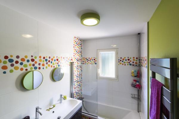 PLASTRA 105, Deckenleuchte, TC-DSE, rund, weißer Gips, max. 50 W