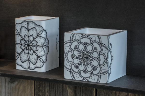 PLASTRA, Deckenleuchte, QPAR51, eckig, weißer Gips, max. 35 W