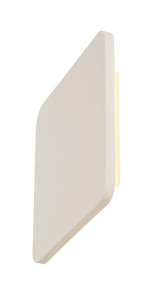 PLASTRA, Wandleuchte, LED-Strip, 3000 K, eckig, weißer Gips max. 10,8 W