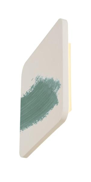 PLASTRA, Wandleuchte, LED-Strip, 3000 K, eckig, weißer Gips max. 10,8 W