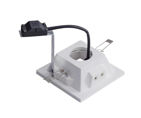 PLASTRA, Einbauleuchte, QPAR51, eckig, weißer Gips, max. 35 W