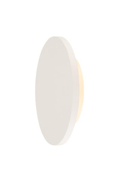 PLASTRA, Wandleuchte, LED, 3000 K, rund, weißer Gips, Ø 26 cm