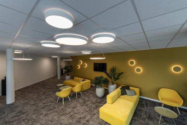 PLASTRA, Wandleuchte, LED, 3000 K, rund, weißer Gips, Ø 26 cm