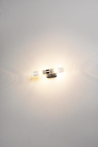 MIBO UP/DOWN, Wandleuchte, QT14, IP21, up/down, chrom, max. 50 W