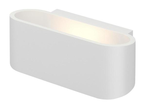 OSSA 180, Wandleuchte, QT-DE12, oval, up/down, weiß, L/B/H 18/8/7 cm, max. 100 W
