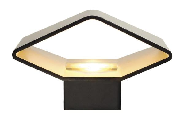 CARISO, Indoor LED Wandaufbauleuchte schwarz/gold 2700 K