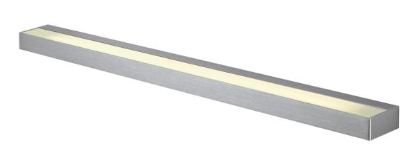 SEDO 21, Wandleuchte, LED, 3000 K, eckig, aluminium gebürstet, Glas satiniert, L/B/H 89,5/8,5/4 cm, Energiesparleuchte, 33 W