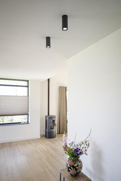 ENOLA B, Deckenleuchte, QPAR51, rund, schwarz, max. 35 W