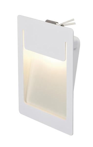 DOWNUNDER PUR 150, Einbauleuchte, LED, 3000 K, eckig, weiß, L/B/H 12/3,2/15,5 cm, inkl. Blattfedern