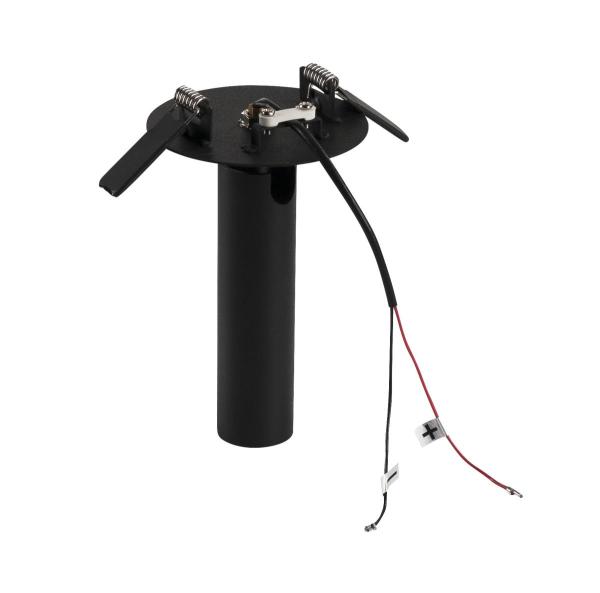 KARPO 30, Einbauleuchte, einflammig, LED, 3000 K, schwarz, Rosette flach, 7,5 W