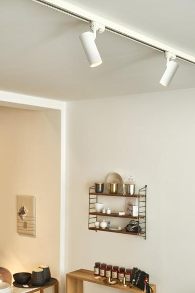 HELIA 50 TRACK, Strahler für 3Phasen Hochvolt-Stromschiene, LED, 3000 K, weiß, 35°, inkl. 3 Phasen-Adapter