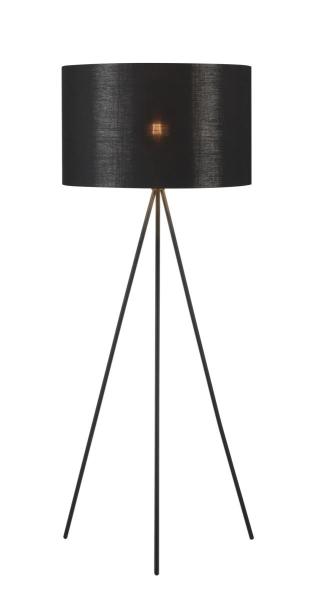 FENDA, Standleuchte, A60, schwarz, ohne Schirm, max. 40 W