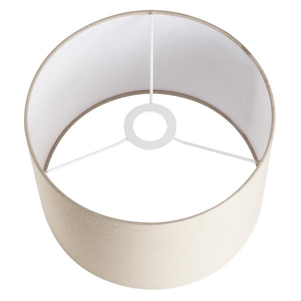 FENDA, Leuchtenschirm, rund, beige, Ø/H 30/20 cm