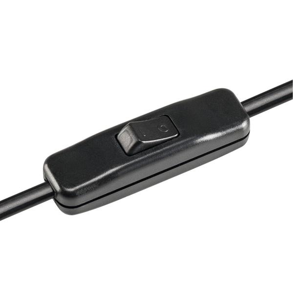 FENDA, Tischleuchte, Leuchtenfuß, A60, schwarz, ohne Schirm, max. 60 W