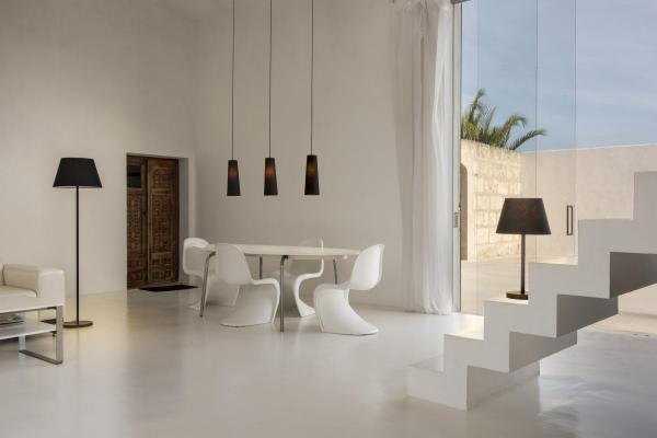 FENDA, Standleuchte, Leuchtenfuß, TC-(D,H,T,Q)SE, schwarz, ohne Schirm, max. 60 W