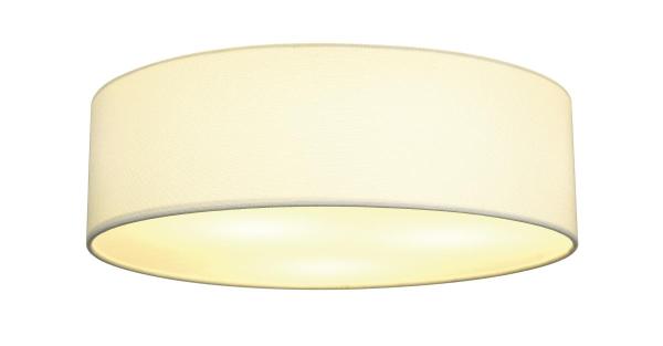 TENORA, Deckenleuchte, TC-(D,H,T,Q)SE, rund, Schirm weiß Ø/H 50/15 cm, max. 3x23 W