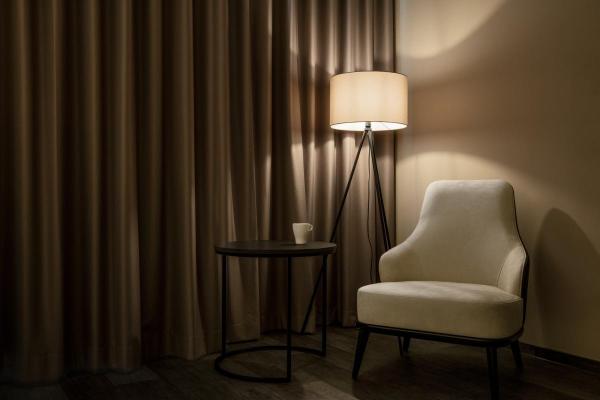 FENDA, Leuchtenschirm, rund, beige, Ø/H 45,5/28 cm