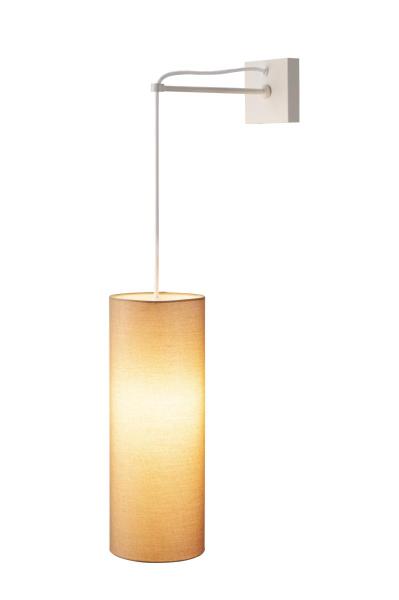 FENDA, Leuchtenschirm, rund, beige, Ø/H 15/40 cm