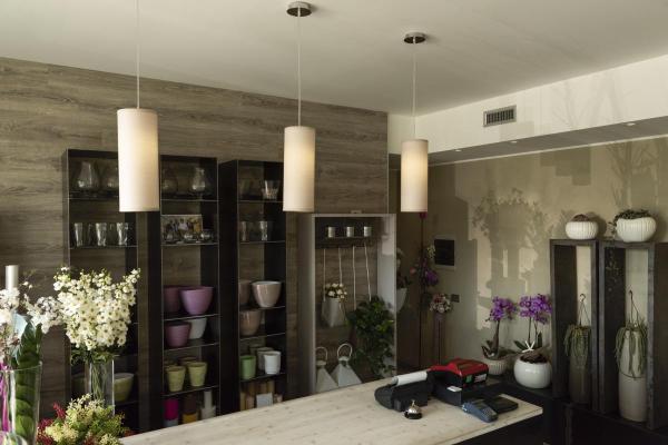 FENDA, Leuchtenschirm, rund, beige, Ø/H 15/40 cm