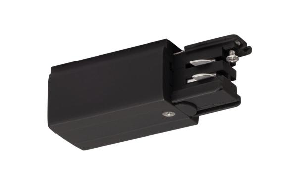 S-TRACK Einspeiser, Erde links, PHASE, schwarz
