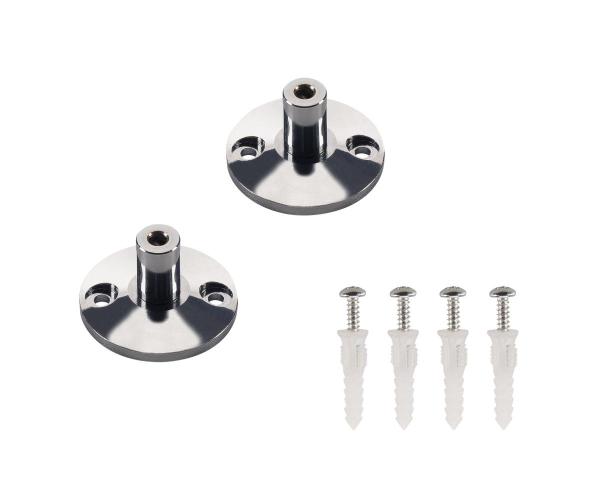 WANDHALTER, für Niedervolt-Seilsystem, chrom, 2 Stück, 3 cm
