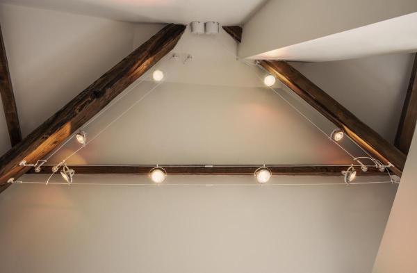 WANDHALTER, für TENSEO Niedervolt-Seilsystem, lang, weiß, 2 Stück