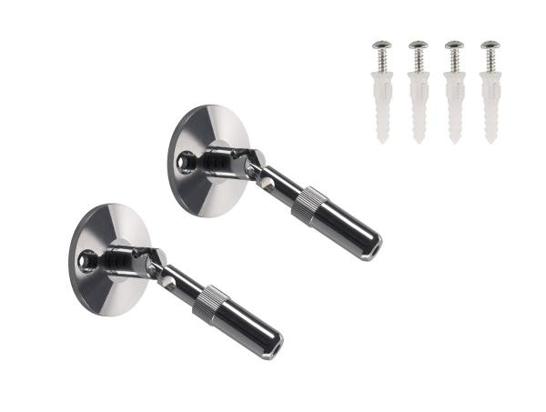 WANDHALTER, für Niedervolt-Seilsystem, chrom, 2 Stück, 10 cm