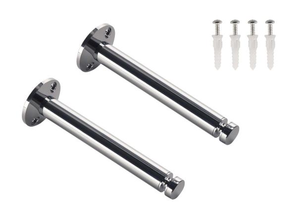 DECKENUMLENKER, für Niedervolt-Seil- System, chrom, 2 Stück, 16,2 cm, mit Umlenkrolle