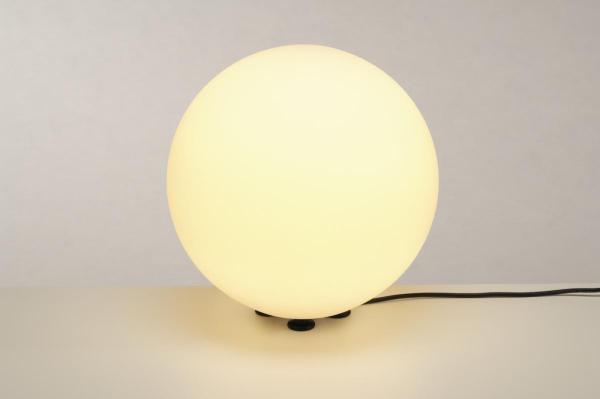 ROTOBALL 40, Outdoor Standleuchte, TC-(D,H,T,Q)SE, IP44, Kugel, weiß, Ø 40 cm, max. 24 W