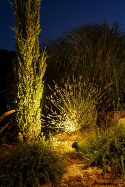 BIG NAUTILUS, Outdoor Spiessleuchte, QPAR51, IP65, schwarz, max. 11 W, inkl. 1,5 m Kabel mit Stecker