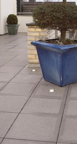 DASAR® FLAT 80, Outdoor Bodeneinbauleuchte, LED, 3000 K, IP67, rund, edelstahl gebürstet, 3,5 W