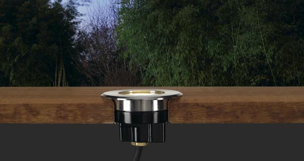 DASAR® FLAT 80, Outdoor Bodeneinbauleuchte, LED, 3000 K, IP67, rund, edelstahl gebürstet, 3,5 W