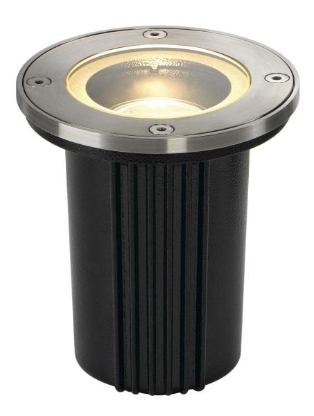 DASAR® EXACT 116, Outdoor Bodeneinbauleuchte, QPAR51, IP67, rund, edelstahl 316, max. 35 W