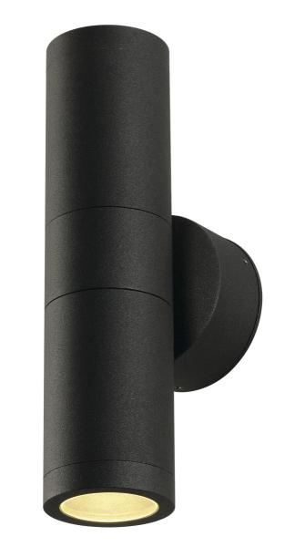 ASTINA, Outdoor Wandleuchte, TCR50-SE, IP44, rund, up/down, anthrazit, max. 44 W