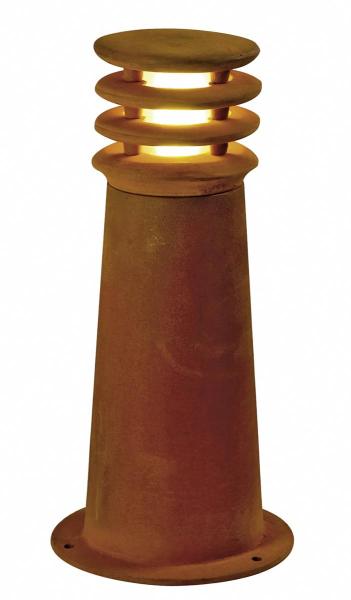 RUSTY® 40, Outdoor Standleuchte, TC-DSE, IP55, rund, stahl gerostet, Ø/H 19/40 cm, max. 11 W