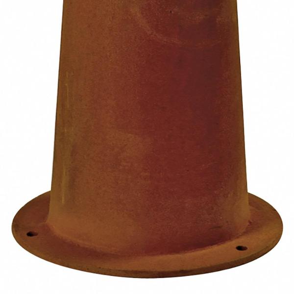 RUSTY® 40, Outdoor Standleuchte, TC-DSE, IP55, rund, stahl gerostet, Ø/H 19/40 cm, max. 11 W