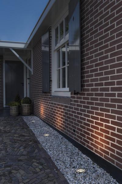 DASAR® 115, Outdoor Bodeneinbaustrahler, QPAR51, IP67, rund, edelstahl 316, max. 35 W