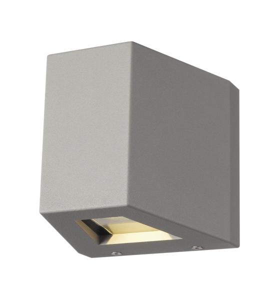 OUT-BEAM, Outdoor Wandleuchte, LED, 3000 K, Beam up/Flood down, silbergrau, IP44