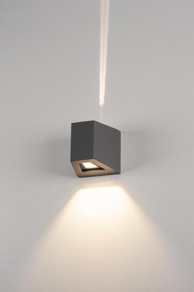 OUT-BEAM Up/FLOOD Down, Outdoor Wandleuchte, LED, 3000 K, Beam up/Flood down, anthrazit