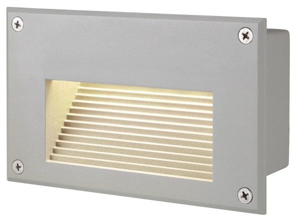 BRICK DOWNUNDER, Outdoor Wandeinbauleuchte, LED, 3000 K, IP54, rechteckig, grau