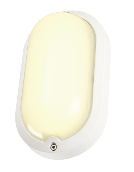 TERANG 200, Outdoor Wand- und Deckenleuchte, LED, 3000 K, IP44, oval, weiß, 11 W