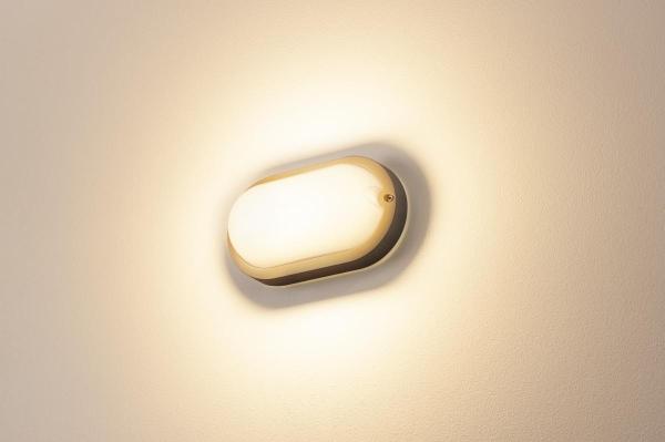 TERANG 200, Outdoor Wand- und Deckenleuchte, LED, 3000 K, IP44, oval, anthrazit, 11 W