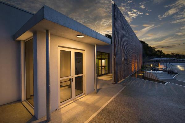 AINOS, Deckenleuchte, LED, 3000 K, rund, anthrazit, mit Sensor