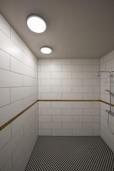 AINOS, Deckenleuchte, LED, 3000 K, rund, anthrazit, mit Sensor