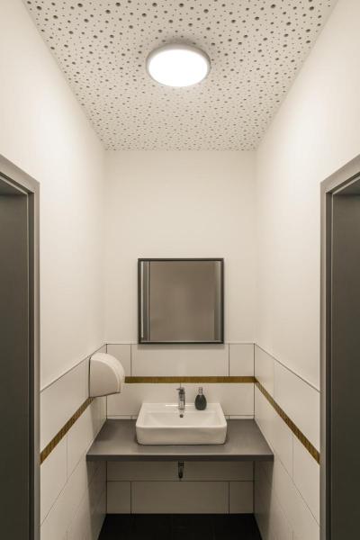 AINOS, Deckenleuchte, LED, 3000 K, rund, anthrazit, mit Sensor