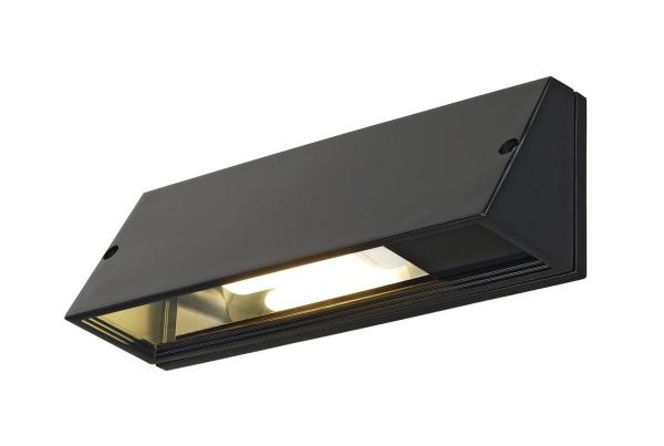 PEMA®, Outdoor Wandleuchte, TC-(D,H,T,Q)SE, IP65, rechteckig, schwarz, max. 15 W