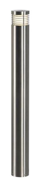 VAP SLIM 90, Outdoor Standleuchte, TC-TSE, IP44, edelstahl gebürstet, Ø/H 10/90 cm, max. 20 W