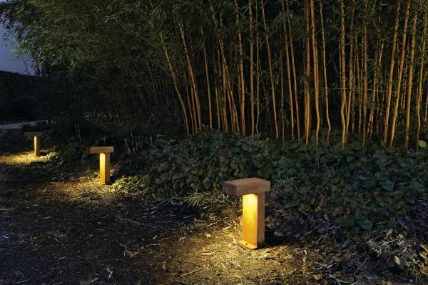 RUSTY® PATHLIGHT, Outdoor Standleuchte, Energiesparleuchte GX53, IP44, stahl gerostet, max. 9 W
