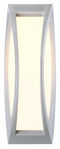 MERIDIAN, Outdoor Wand- und Deckenleuchte, TC-(D,H,T,Q)SE, IP54, silbergrau, max. 25 W